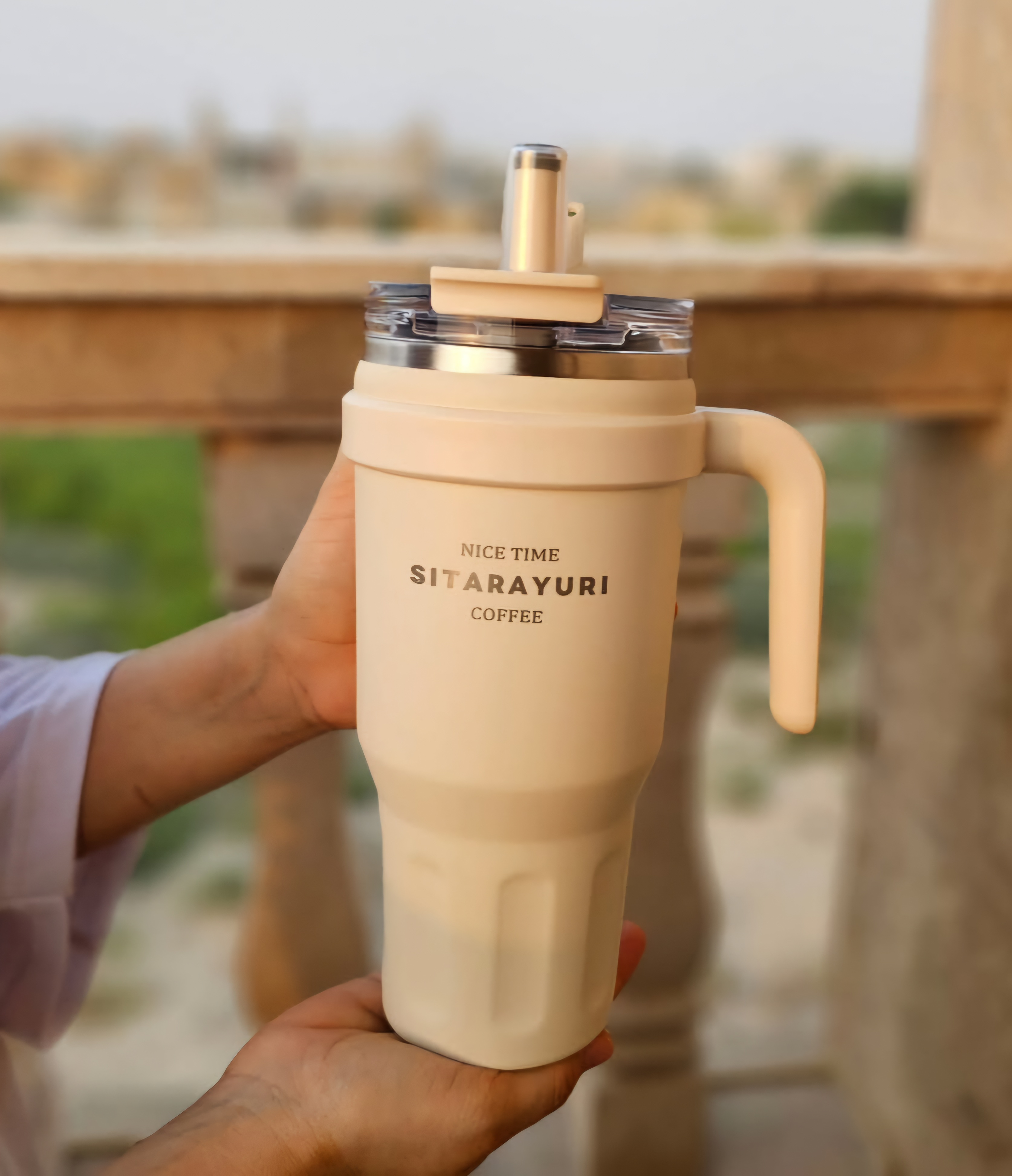 ماگ  استیل نی دار