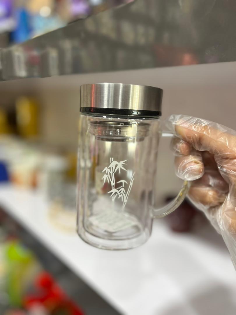 لیوان دوجداره مناسب دمنوش،چای...