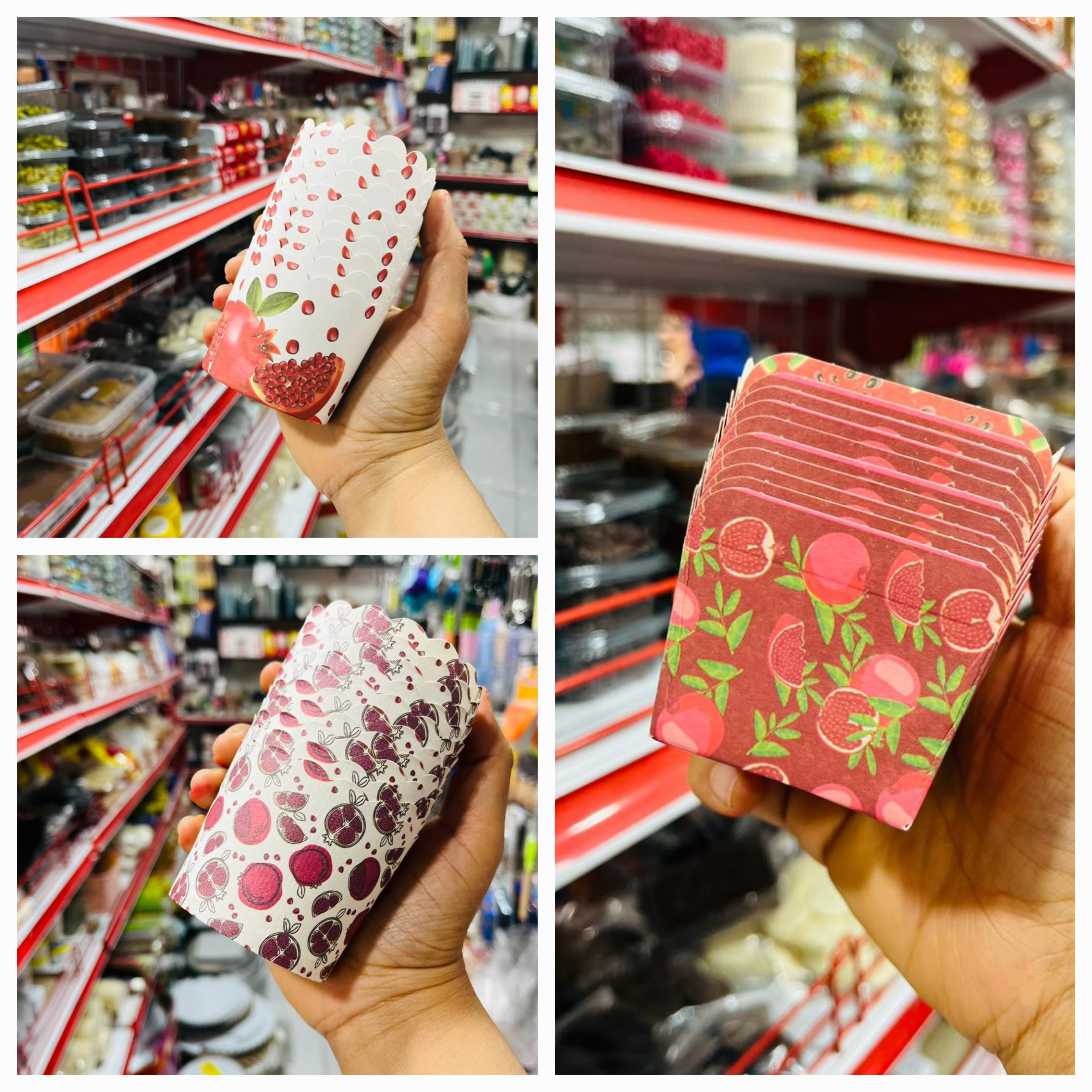 کپسول کاپ کیک طرح انار